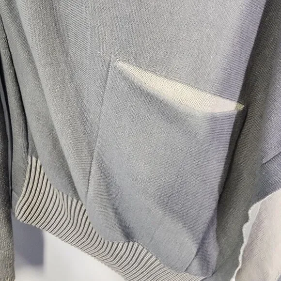 Cabi Cardigan Sweater Womens Size Medium Open Front Waterfall Pocket Sage 5132 - Picture 6 of 9